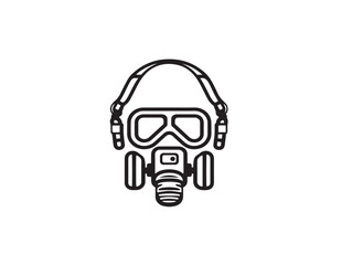 Medical Powered Air Purifying Respirator Icon in Clean Vector Artwork