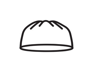 Medical Scrub Caps Icon in Clean Minimal Professional Vector Line Style