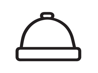 Medical Scrub Caps Symbol in Modern Clean Elegant Vector Artwork Design