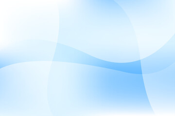 優しい水色のグラデーションと抽象的な曲線背景デザイン