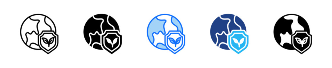 Environmental Protection Icon Set Multiple Style Collection