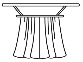 Simple surgical drapes icon in professional vector format