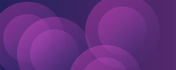 Abstract purple gradient background with layered transparent circles. Elegant and modern design concept suitable for digital poster