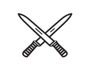 Professional hospital knife instrument illustration in detailed vector