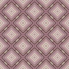 Seamless pattern with a colorful retro geometric square design