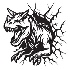 Carnotaurus Dinosaur SVG