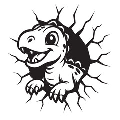Cute Baby Dinosaur SVG