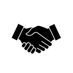 Handshake Icon Symbolizing Partnership, Agreement, and Collaboration in Business