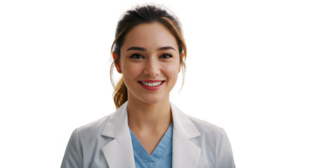 smiling younger doctor female pnf