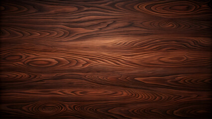 Dark brown wood grain texture showcasing natural wood patterns. Detailed wood surface with flowing lines and visible wood grain patterns. Interior design element -