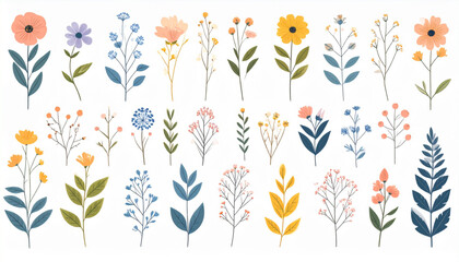 Geometric Wildflower Medley