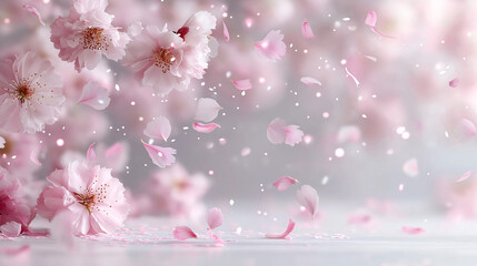 桜背景/春らしい/デリケート