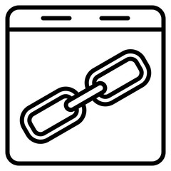 Channel Link Icon Element For Design