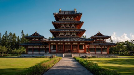 Obraz premium Ancient Japanese Pagoda