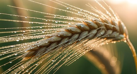 Golden Wheat Grass in Morning Light
