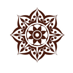 Bronze Relief Mandala Sacred Decorative Design