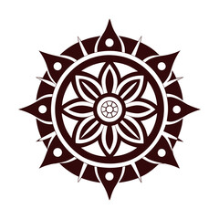 Bronze Engraved Ritual Mandala Traditional Pattern