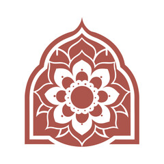 Ancient Temple Archway Mandala Sacred Pattern Design