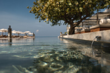 experience mesmerizing beauty of crystalclear water as it glistens under sun