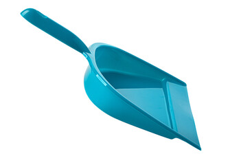 Light blue dustpan isolated on transparent background