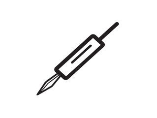 Clean minimalist surgical scalpel icon in vector format