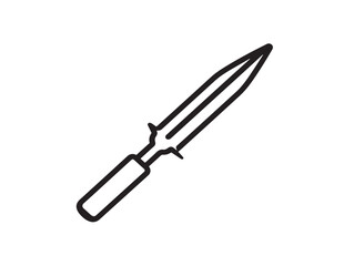 Sharp precision scalpel medical instrument clean vector icon