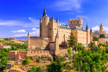 Segovia, Spain. The Alcazar of Segovia. Castilla y Leon.