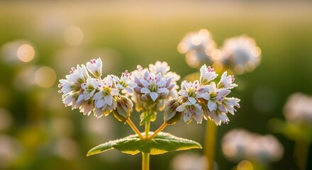 Obraz premium White Yarrow Wildflowers in Bloom