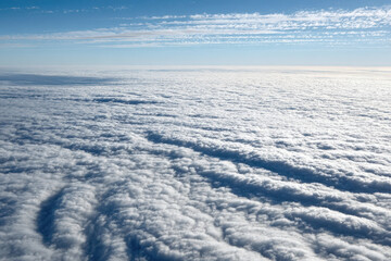 capture mesmerizing aerial view of calm ocean waters reflecting beauty of sky above