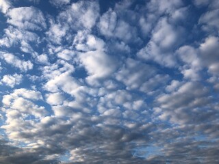 blue sky and White cloud nature background. Beautiful cloud in blue sky.