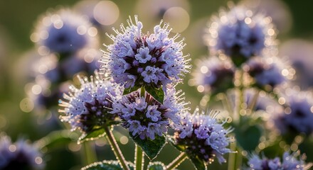 Purple Globe Thistle Wildflowers