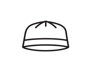 Minimalist protective surgical cap in medical vector design