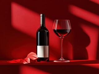 Elegant Red Wine Still Life
