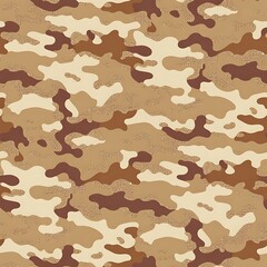 Fototapeta premium Military Camouflage Seamless Pattern – Army Digital Paper with Classic Camo Texture, Hunting and Tactical Background for Scrapbooking & Crafts