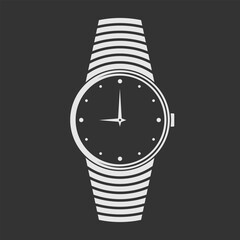 Hand wrist watch isolated. Vector illustration