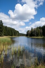 Fototapeta premium lake in the forest