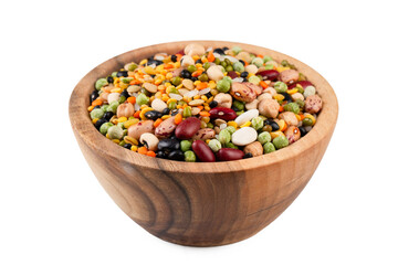 Different types of legumes and cereals