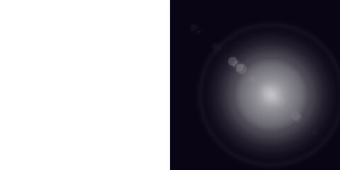 Star flare. star sparkles abstract black white light contrast art on transparent background