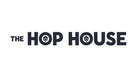 The Hop House brand identity logo with hop icon design.