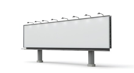 Obraz premium Illuminated Billboard Mockup