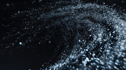 wave of luminous particles sweeping across frame kinetic art visual illustration concept scene visual for commercial design use high detail quality stock image illustration concept scene visual