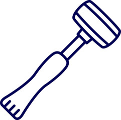 vector illustration of a sledgehammer. Sledgehammer hand tool. Roughneck sledge hammer. 