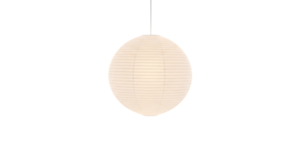 Elegant paper lantern softly glows perfect for modern interiors and adding a touch of serenity