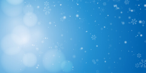 Fototapeta premium Abstract snow overlay with frozen particles on transparent blue background for editing, Vector, PNG illustration