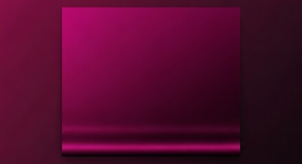 Fototapeta premium Magenta gradient background with a rolled bottom edge for product display