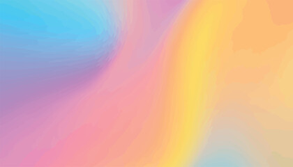 Dreamy holographic abstract background with a vibrant blend of soft pastel gradient colors