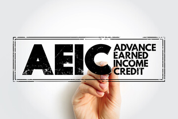 AEIC - Advance Earned Income Credit a way for employees to get a portion of that credit in advance...