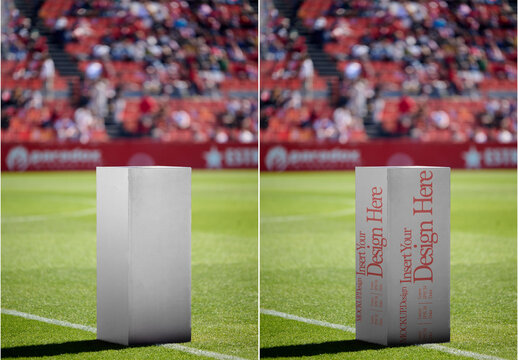 Promotional Mockup on Sports Field