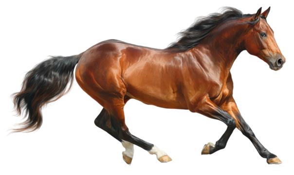 A galloping horse, rich in detail