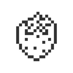 strawberry cute retro pixel art